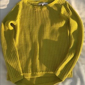 The Loft Yellow loose knit sweater